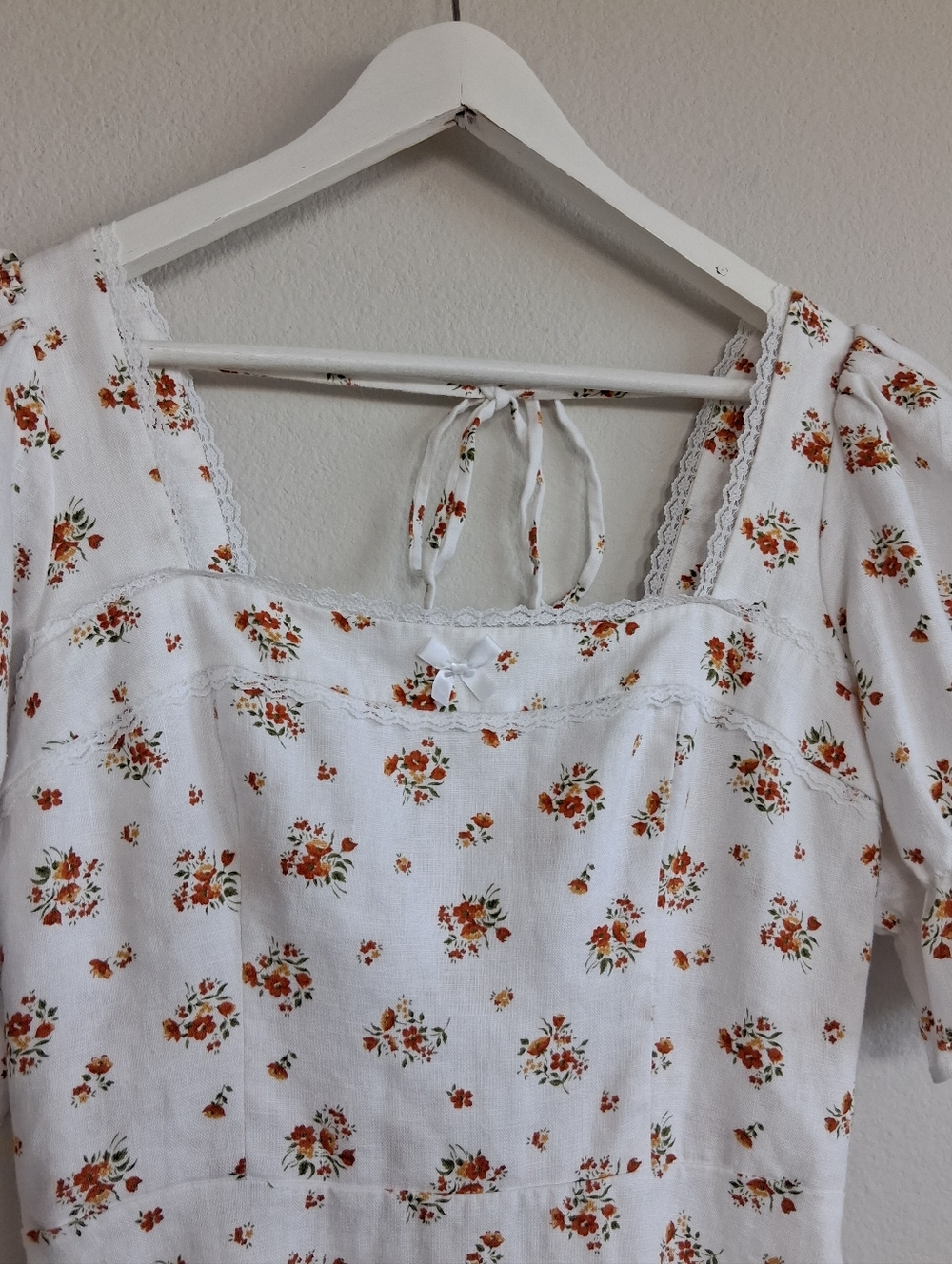 Reformation Evianna Linen Mini Dress In Lara Floral - Picture 6 of 16
